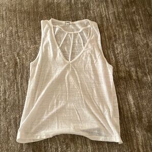 LNA white tank top - size small